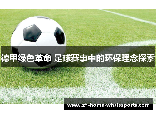 德甲绿色革命 足球赛事中的环保理念探索